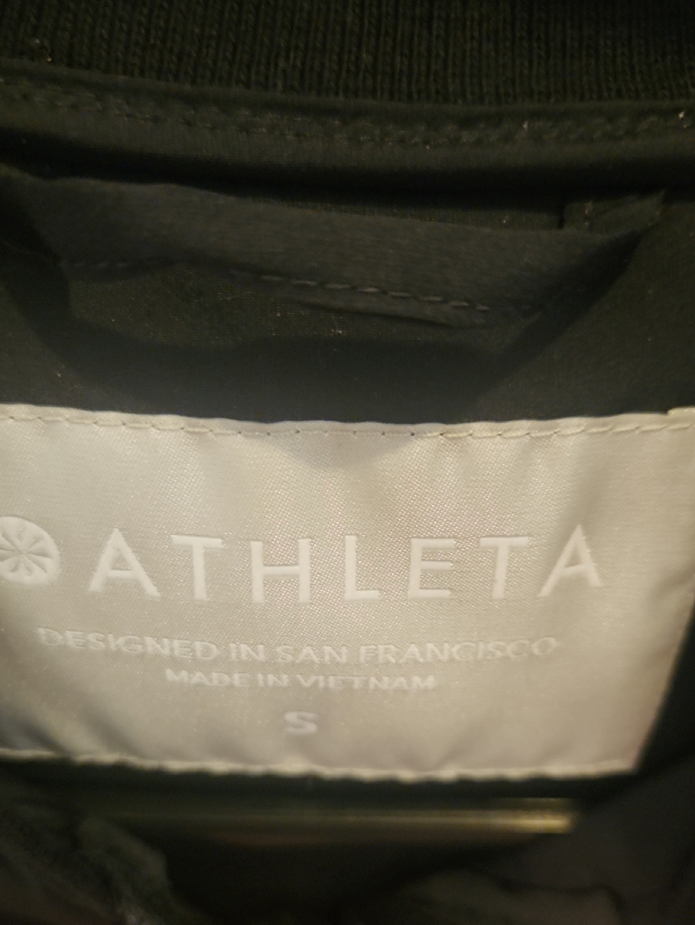 Athleta Black Quilted Vest Goose Down - Picture 3 of 6